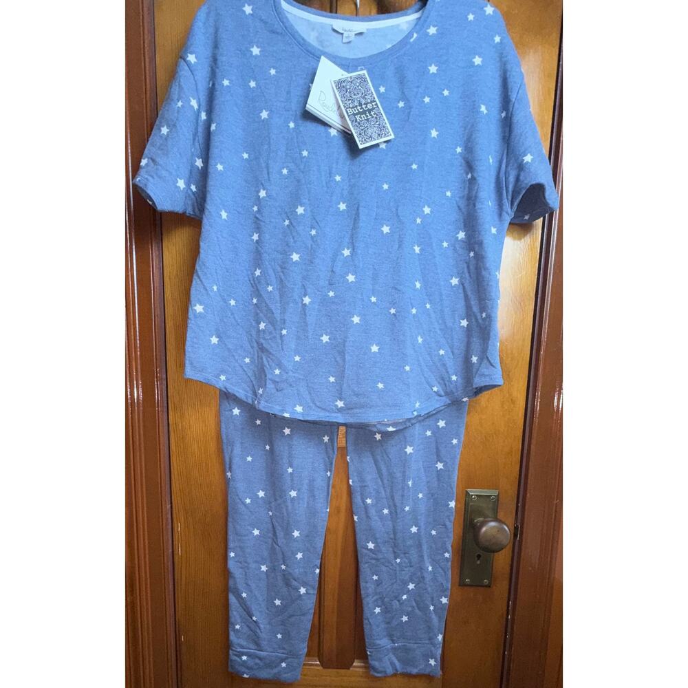 NWT Roudelain 2pc Buttery Knit Pajama Set L